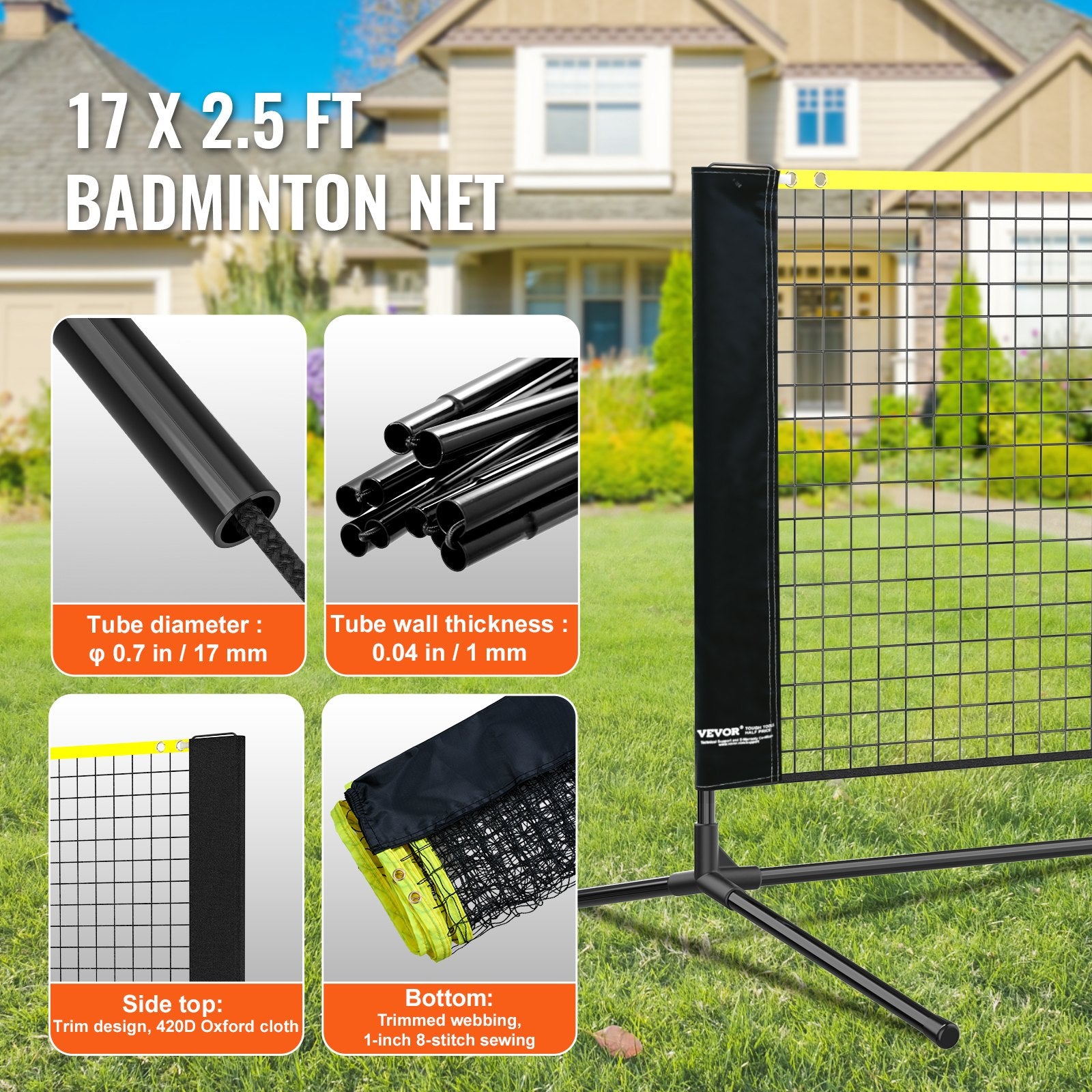 Portable Pickleball Net – Adjustable Height & Easy Setup