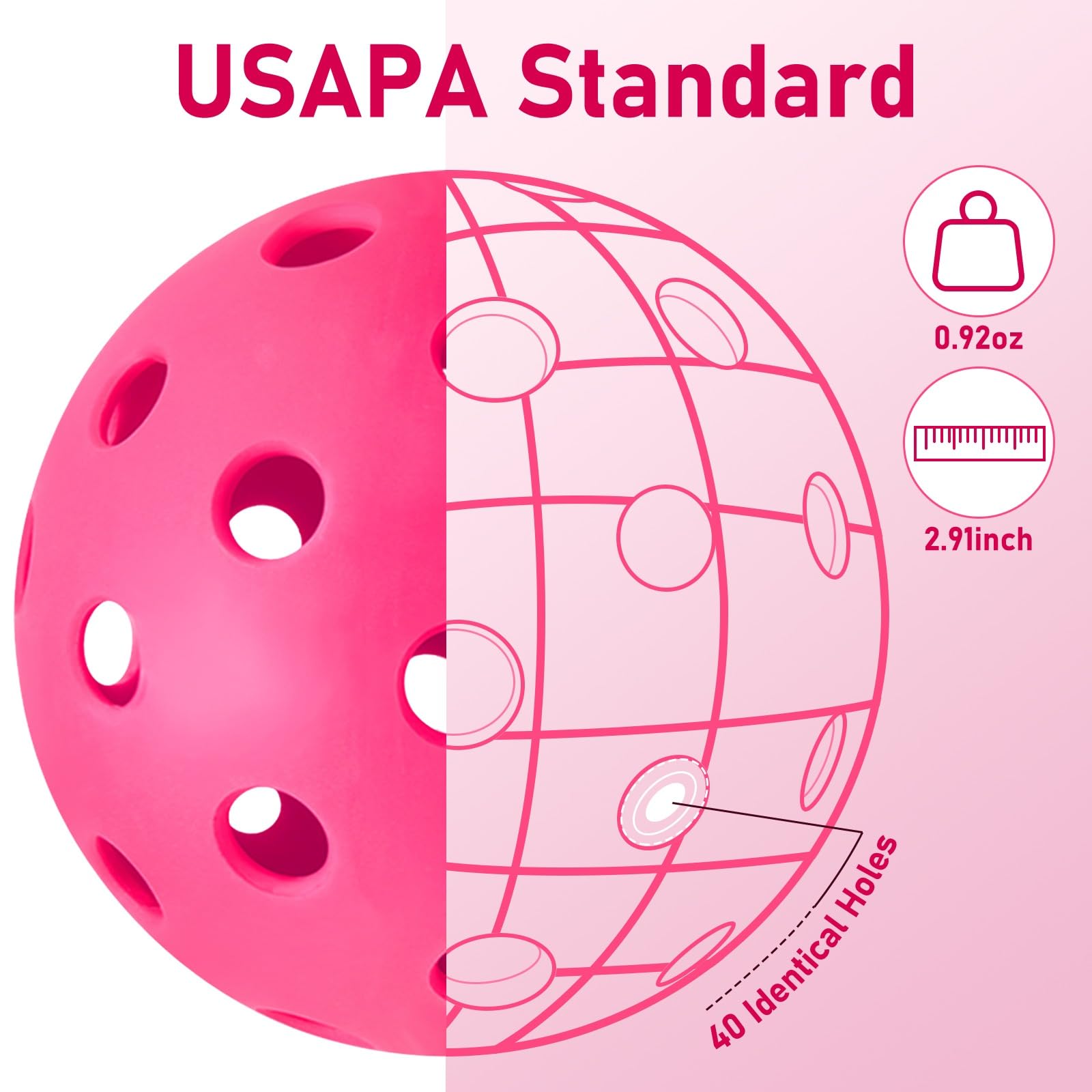 Outdoor Pickleball Balls (8-Pack) – Durable High-Performance