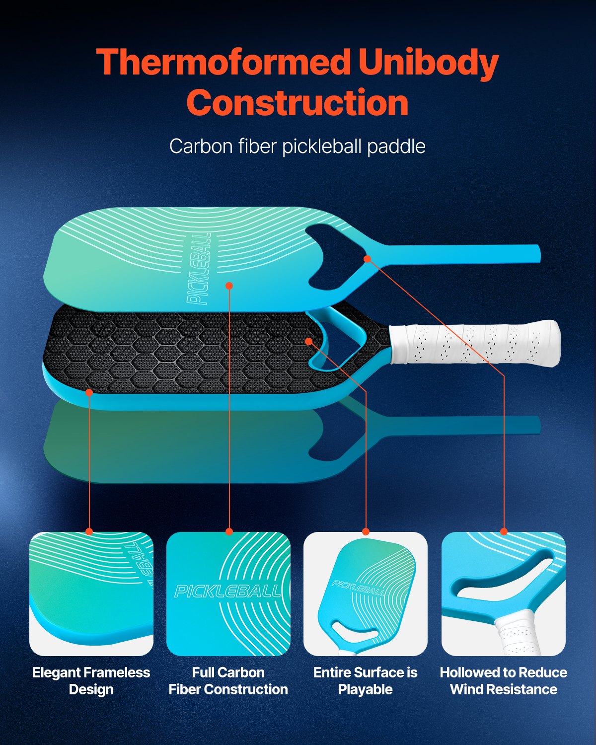 T700 Pro Picklepall Paddle-Power & Control