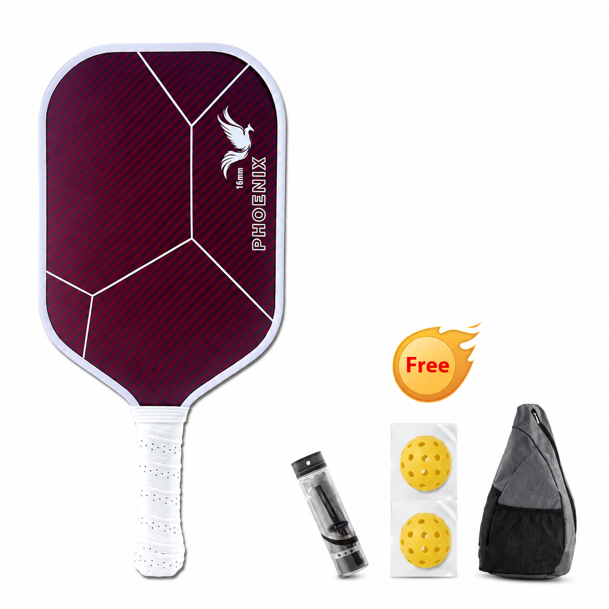 Kevlar Carbon Fiber Pickleball Paddle – Pro Performance Series (16mm)