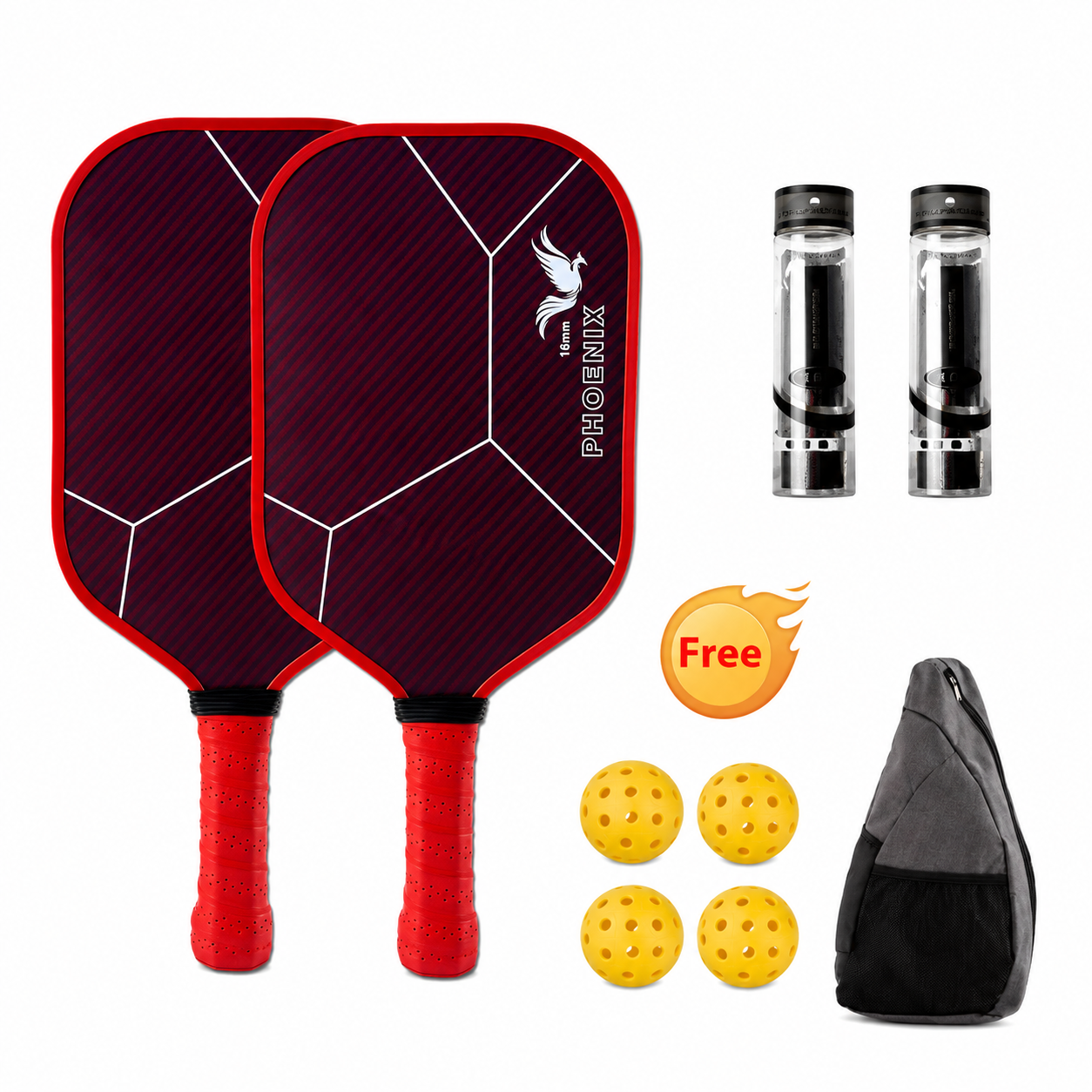 Kevlar Carbon Fiber Pickleball Paddle – Pro Performance Series (16mm)