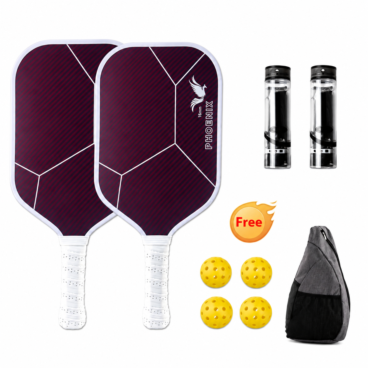 Kevlar Carbon Fiber Pickleball Paddle – Pro Performance Series (16mm)